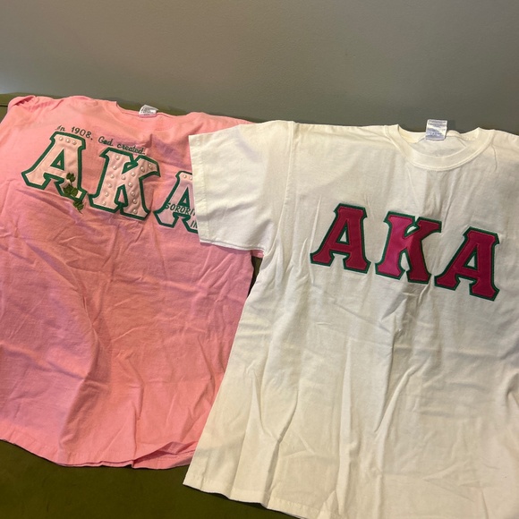 Embroidered Alpha Kappa Alpha Tees - Picture 1 of 4